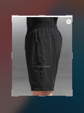 Arne Men's Black Cargo Shorts NWT